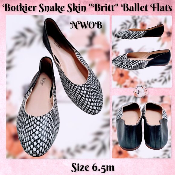 Botkier Shoes - 🆕 Botkier New York "Britt" Snakeskin Ballet Flats size 6.5M